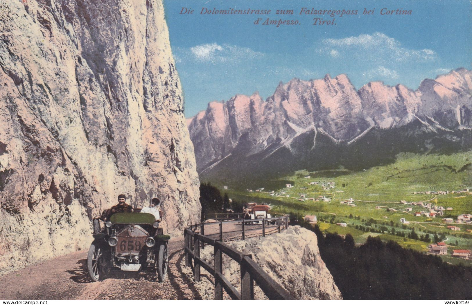 CORTINA D'AMPEZZO-BELLUNO-TIROLO-DOLOMITENSTRASSEZUM FALSARENGOPASS--CARTOLINA NON VIAGGIATA -1915-1925 - Belluno