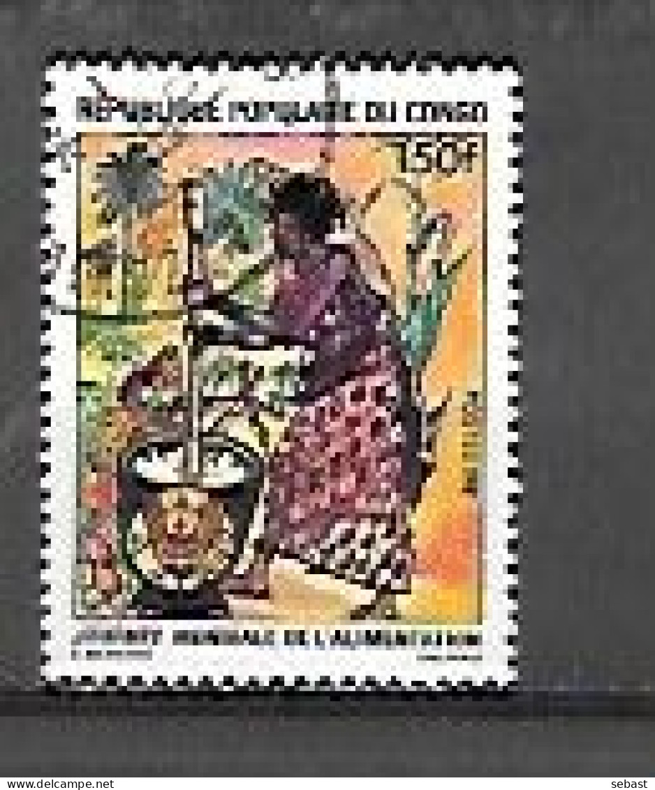 TIMBRE OBLITERE DU CONGO BRAZZA DE 1981 N° MICHEL 836 - Oblitérés