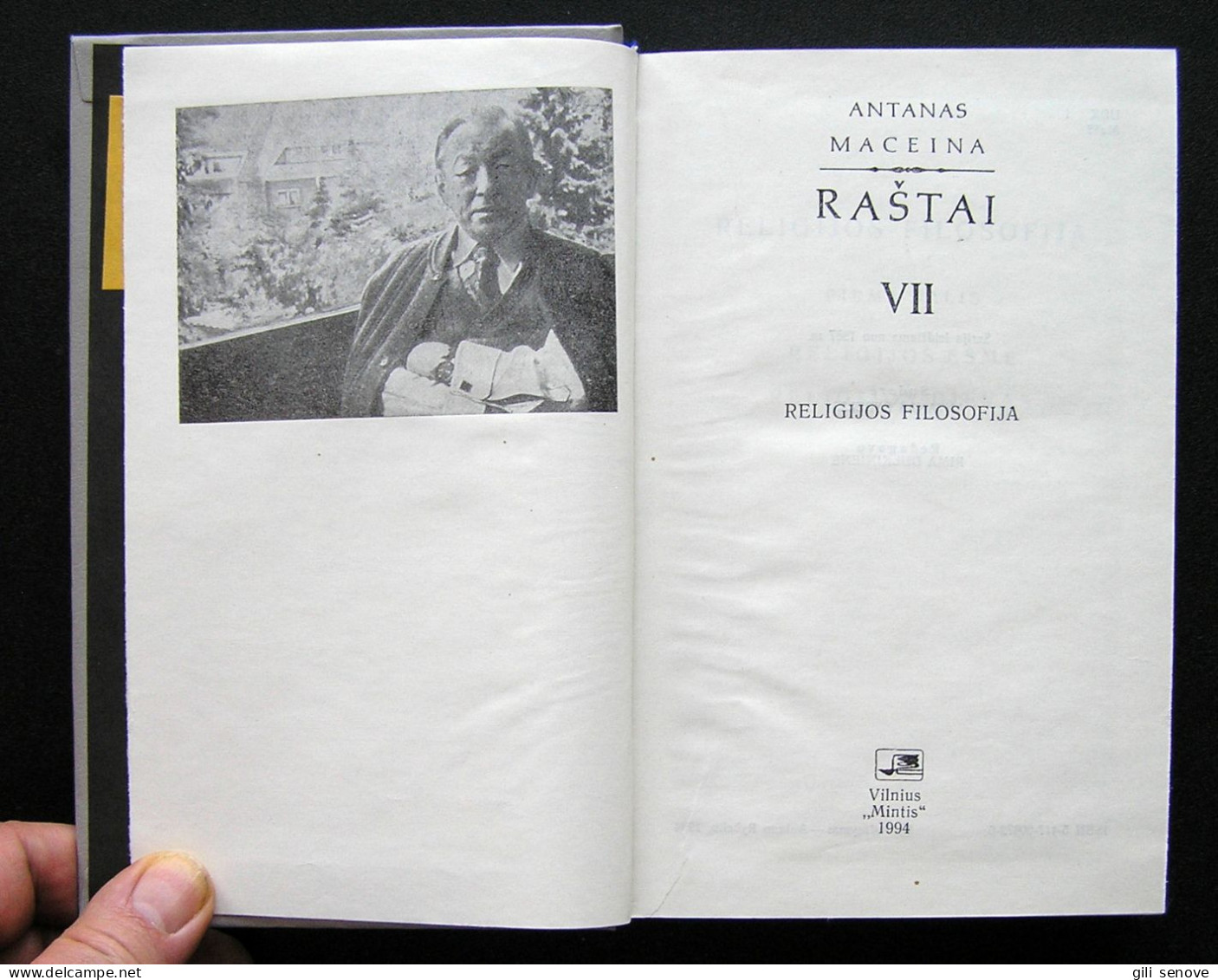 Lithuanian Book / Raštai (VII Tomas) By Maceina 1994 - Cultural