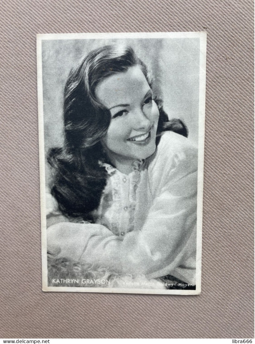 Chromo KWATTA  / KATHRYN GRAYSON - Vedette Metro Goldwyn-Mayer - 85 X 135 Mm. - Autres & Non Classés