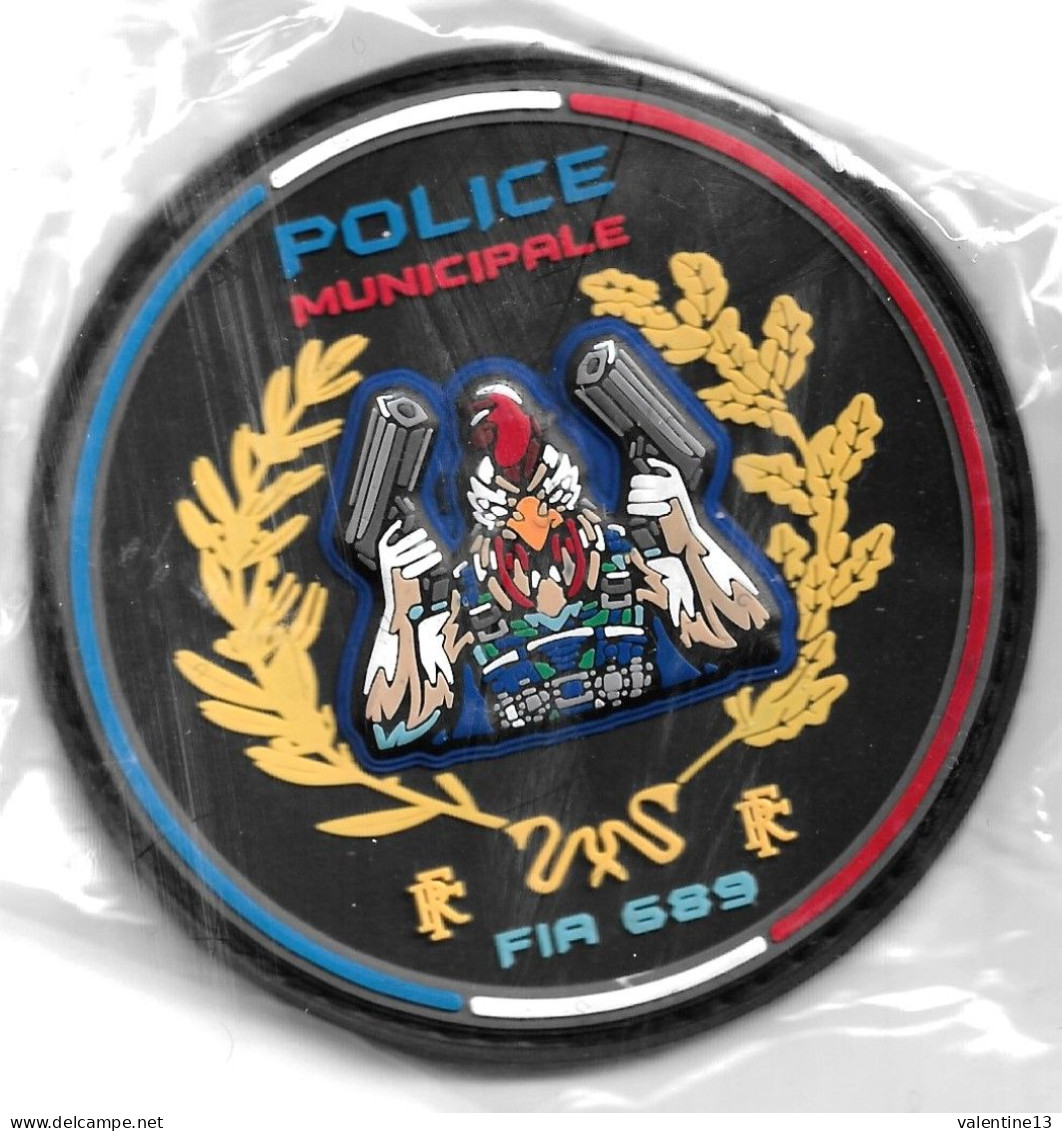 Ecusson PVC 3D POLICE MUNICIPALE FIA 689 - Policia