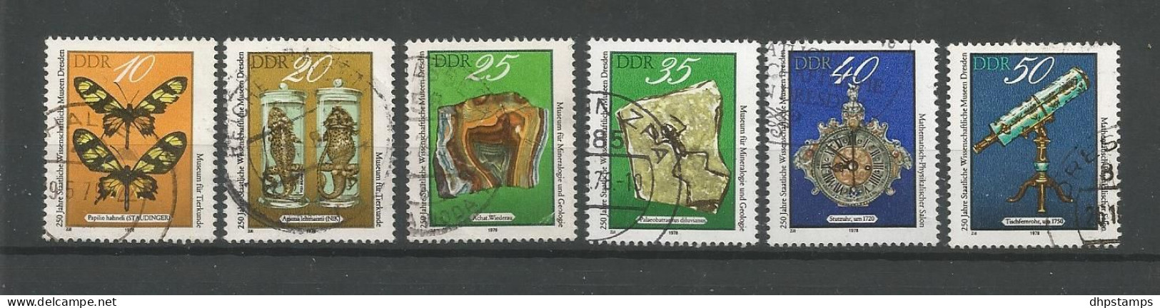 DDR 1978 Science Museum Dresden  Y.T. 2038/2043 (0) - Used Stamps