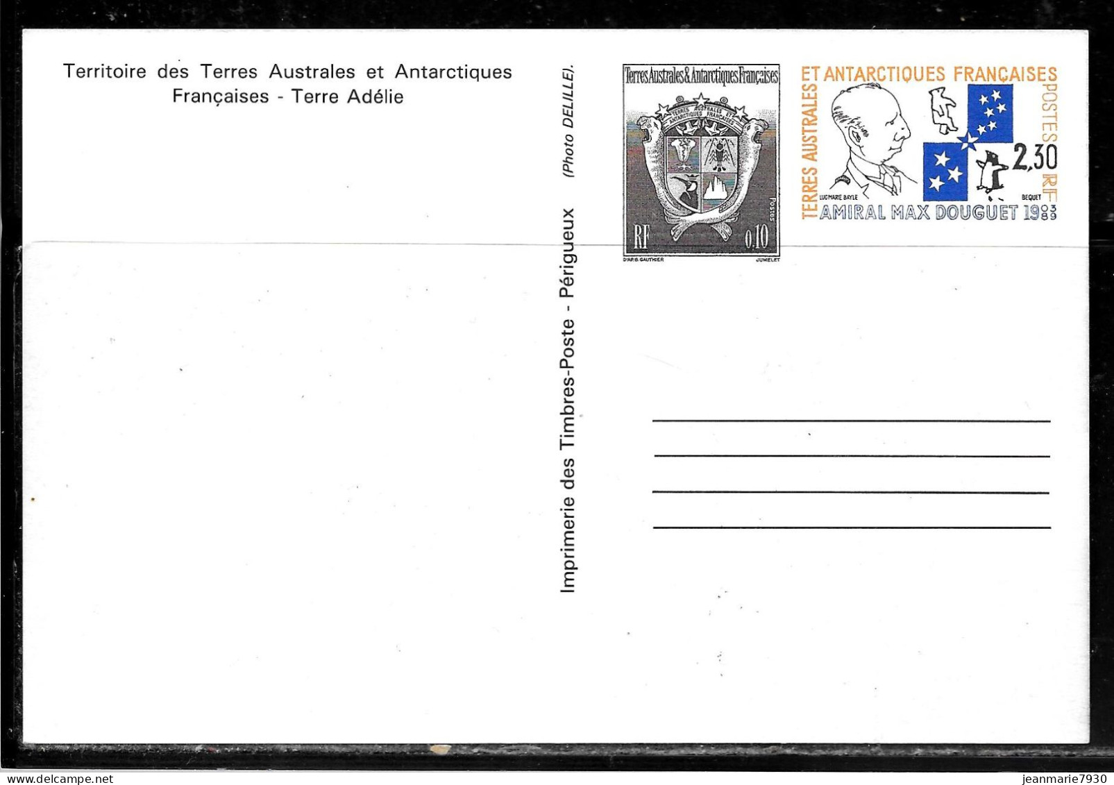 C447 - T.A.A.F - ENTIER NEUFN° 2 CP - Entiers Postaux