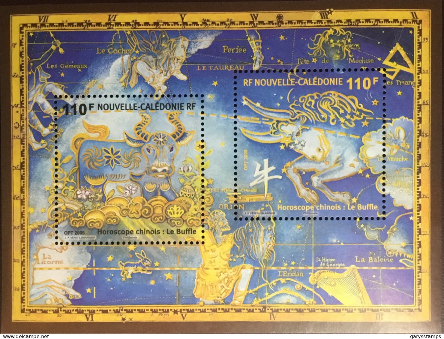 New Caledonia Caledonie 2009 Year Of The Ox Minisheet MNH - Unused Stamps