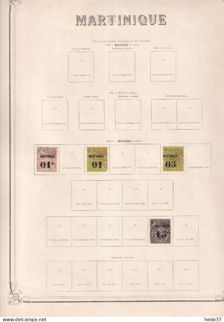 Martinique - Collection - Neufs Sans Gomme / Oblitérés - B/TB - Unused Stamps