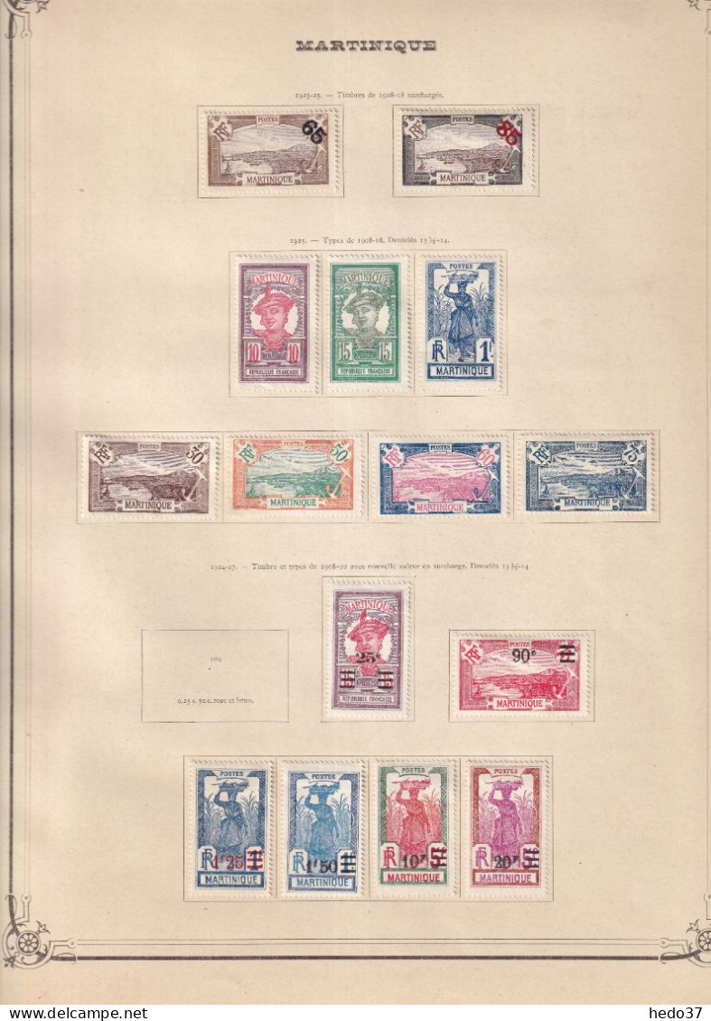 Martinique - Collection - Neufs sans gomme / oblitérés - B/TB