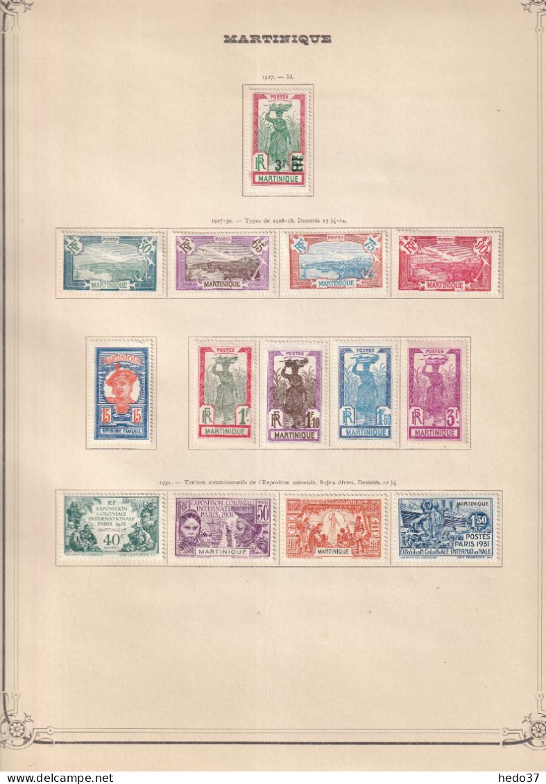 Martinique - Collection - Neufs sans gomme / oblitérés - B/TB