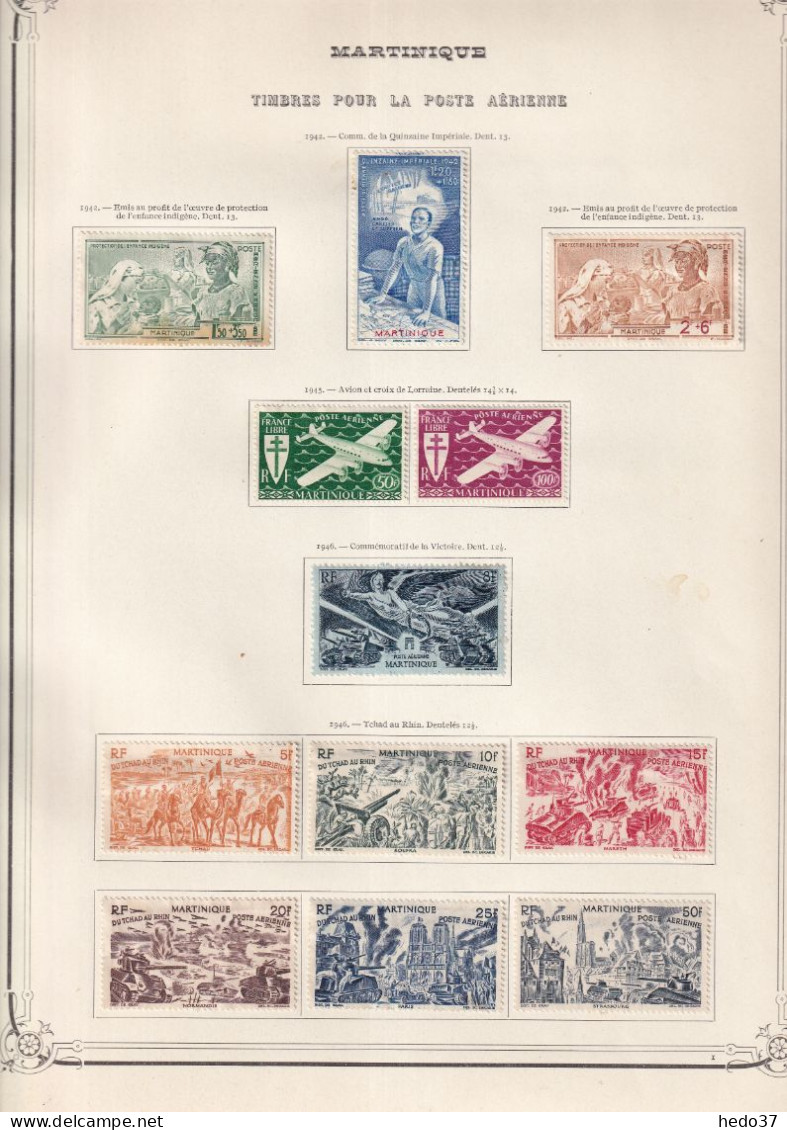 Martinique - Collection - Neufs sans gomme / oblitérés - B/TB