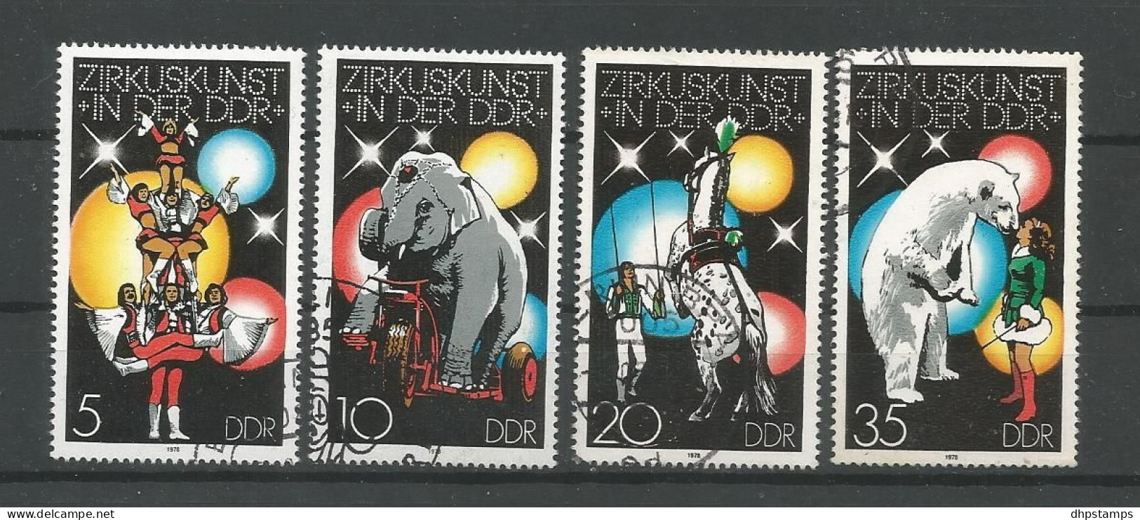 DDR 1978 Circus  Y.T. 2034/2037 (0) - Gebraucht