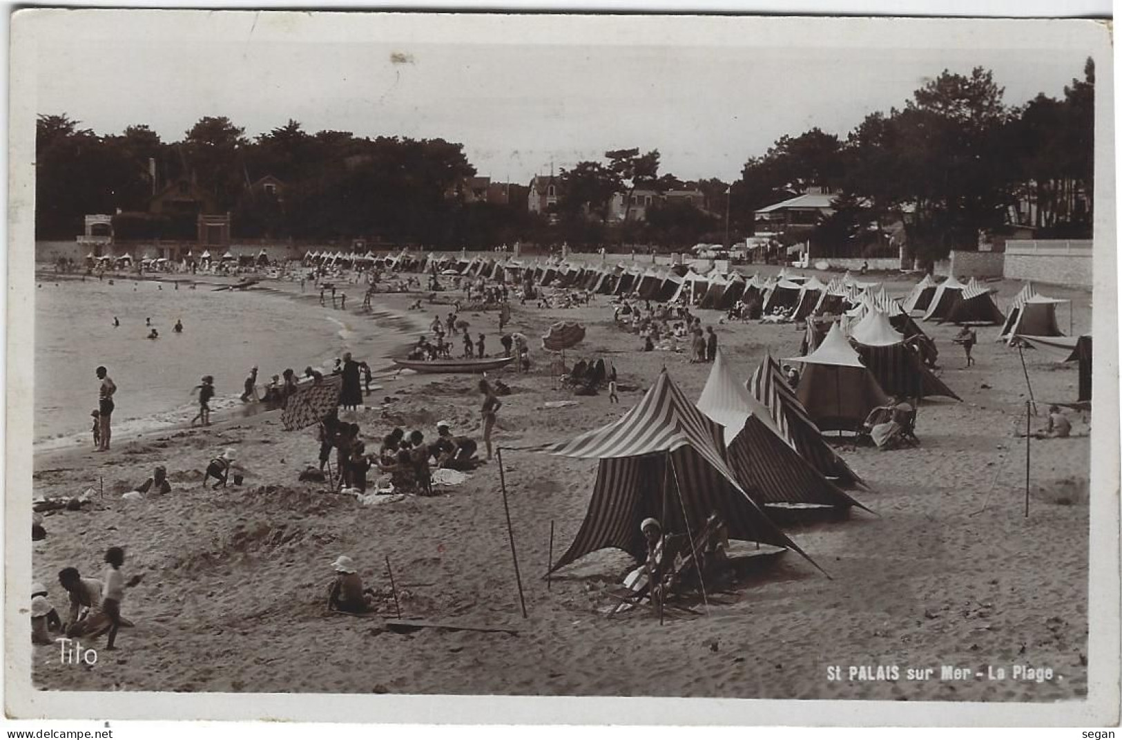 SAINT PALAIS SUR MER   LA PLAGE  ANNEE 1935 - Saint-Palais-sur-Mer