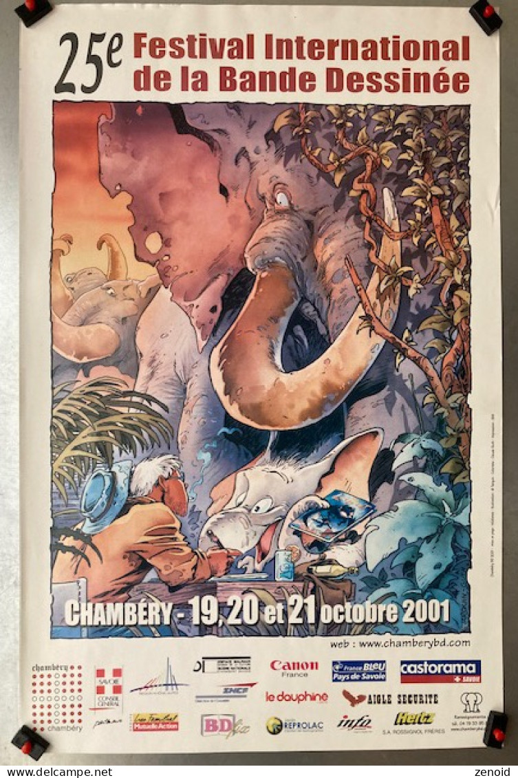 Affiche Festival Bd Chambery 2001 - Ill. Tarquin : Lanfeust - Lanfeust De Troy