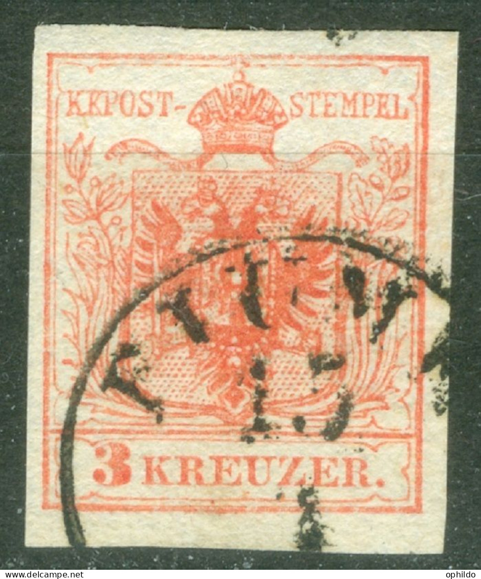Autriche  Yv 3 A  Ou  Mi 3 X  Obli  Fiume  - Used Stamps