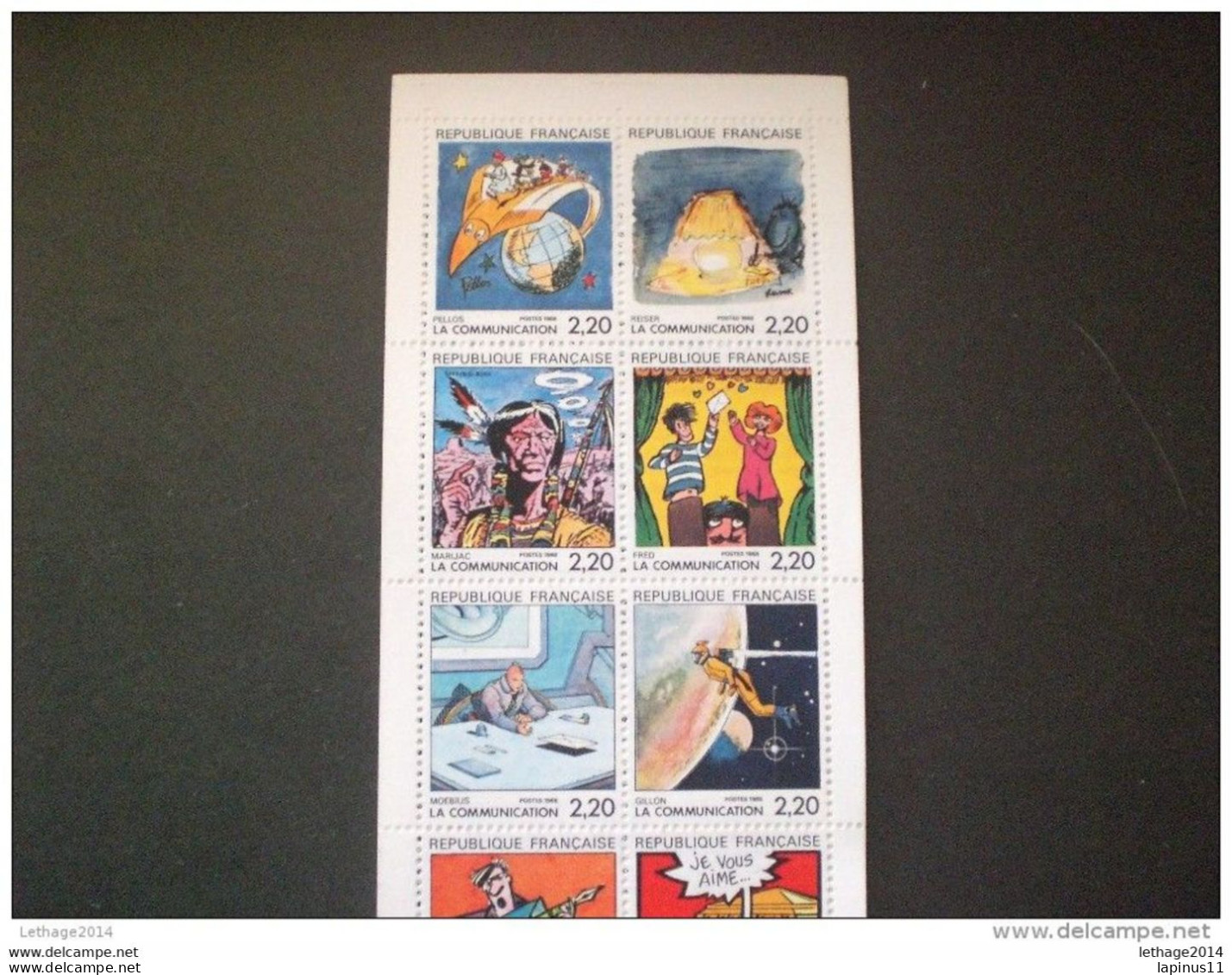 STAMPS FRANCE-FRANCIA CARNETS 1988 Communications - Comics - Personajes