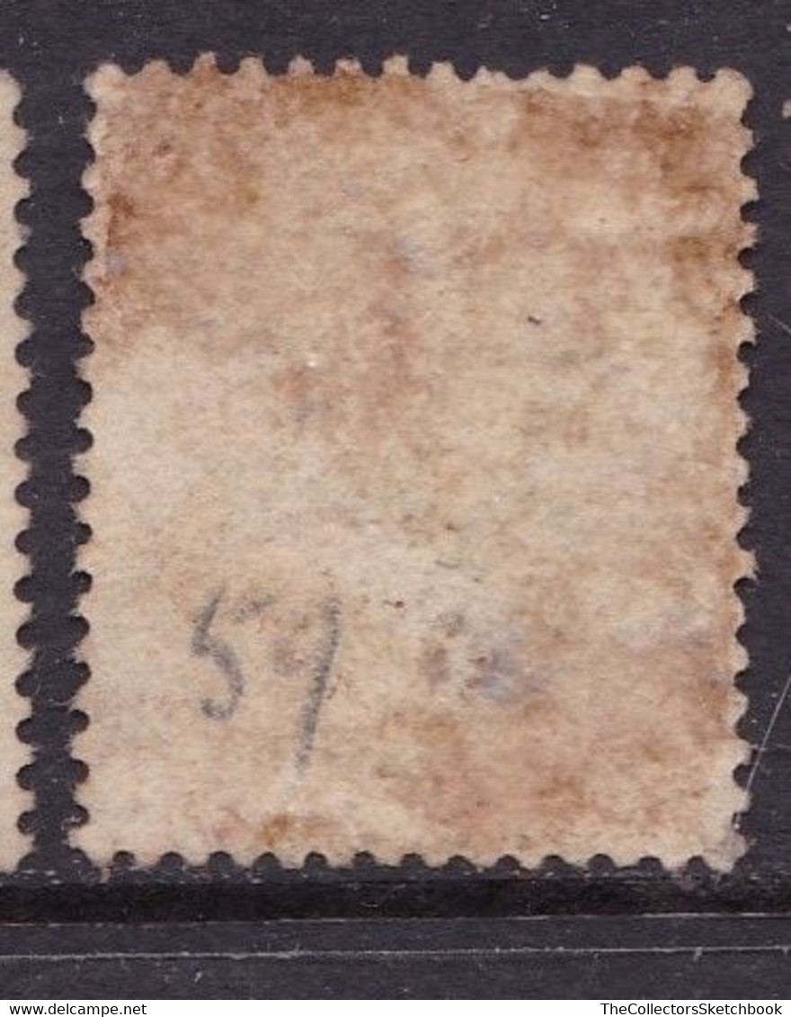 GB Line Engraved Victoria  Penny Red 'stars' Used. Perf 14. (postmark 878 Wigan?) - Gebraucht