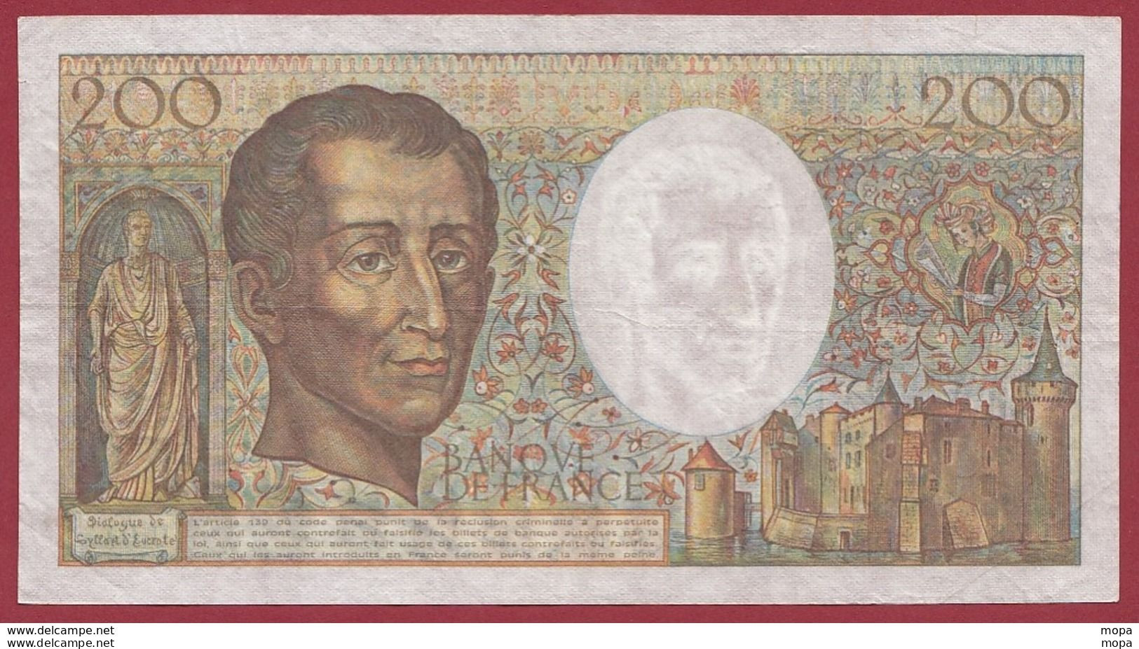 200 Francs "Montesquieu" 1987----TTB-----ALPH.U.044--(10) - 200 F 1981-1994 ''Montesquieu''