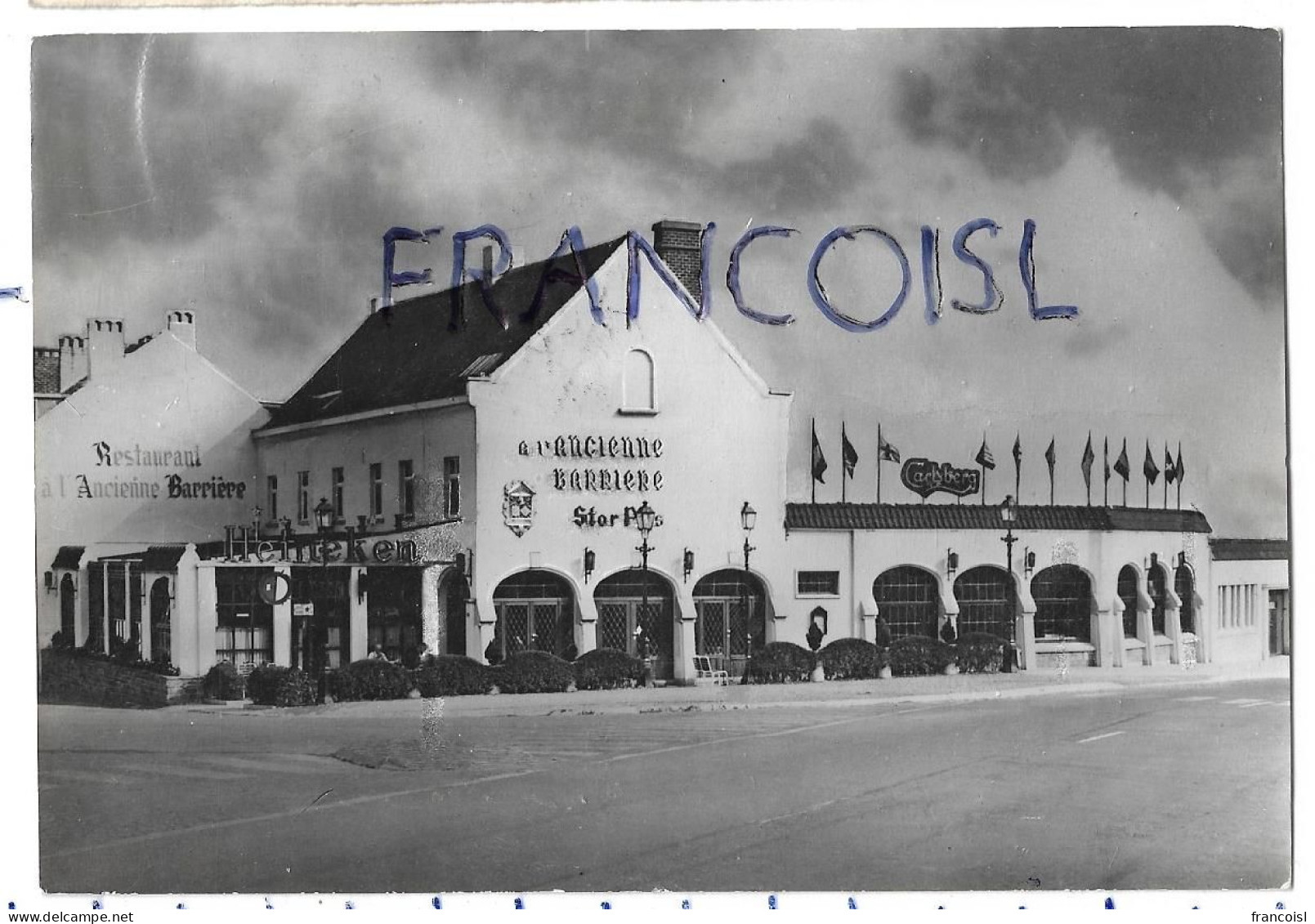 Restaurant "A L'Ancienne Barrière" à Jette (B-1090). Plan D'accès Au Verso - Hoteles & Restaurantes