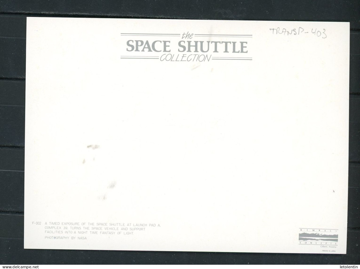 CPM: ESPACE -     LA NAVETTE SPATIALE AU PAS DE TIR - Raumfahrt