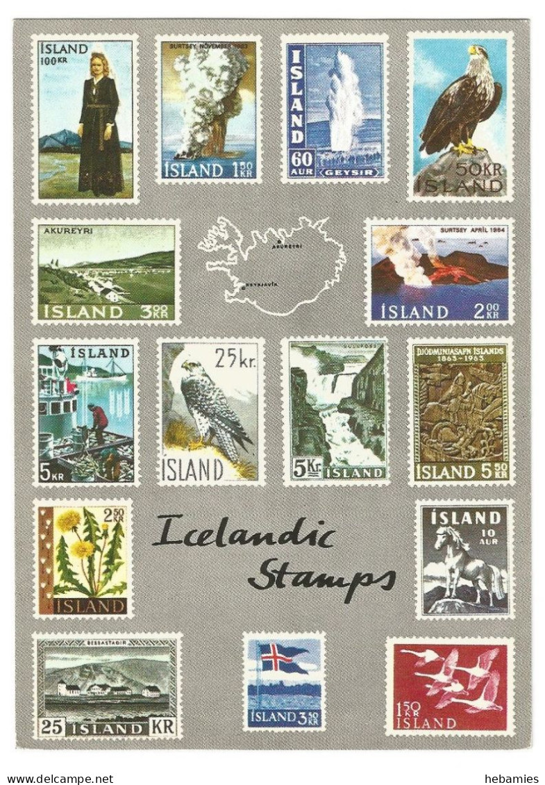 ICELANDIC STAMPS - ICELAND - - Timbres (représentations)