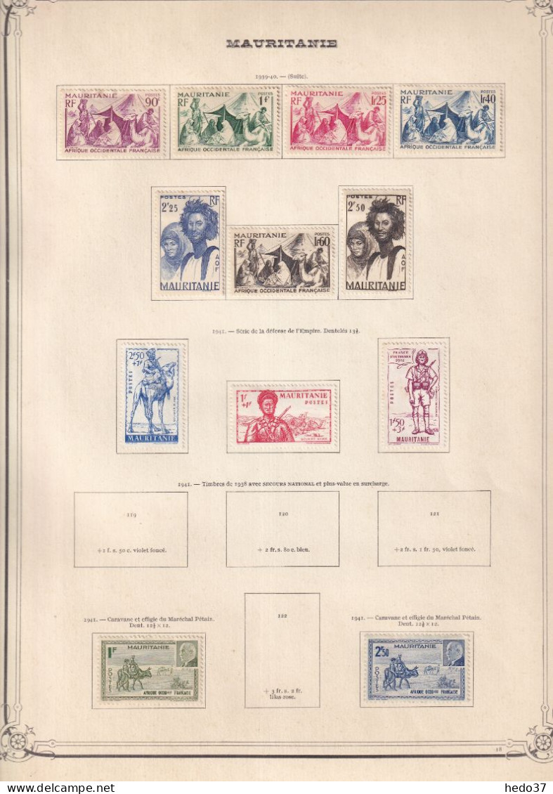 Mauritanie - Collection - Neufs sans gomme / oblitérés - B/TB