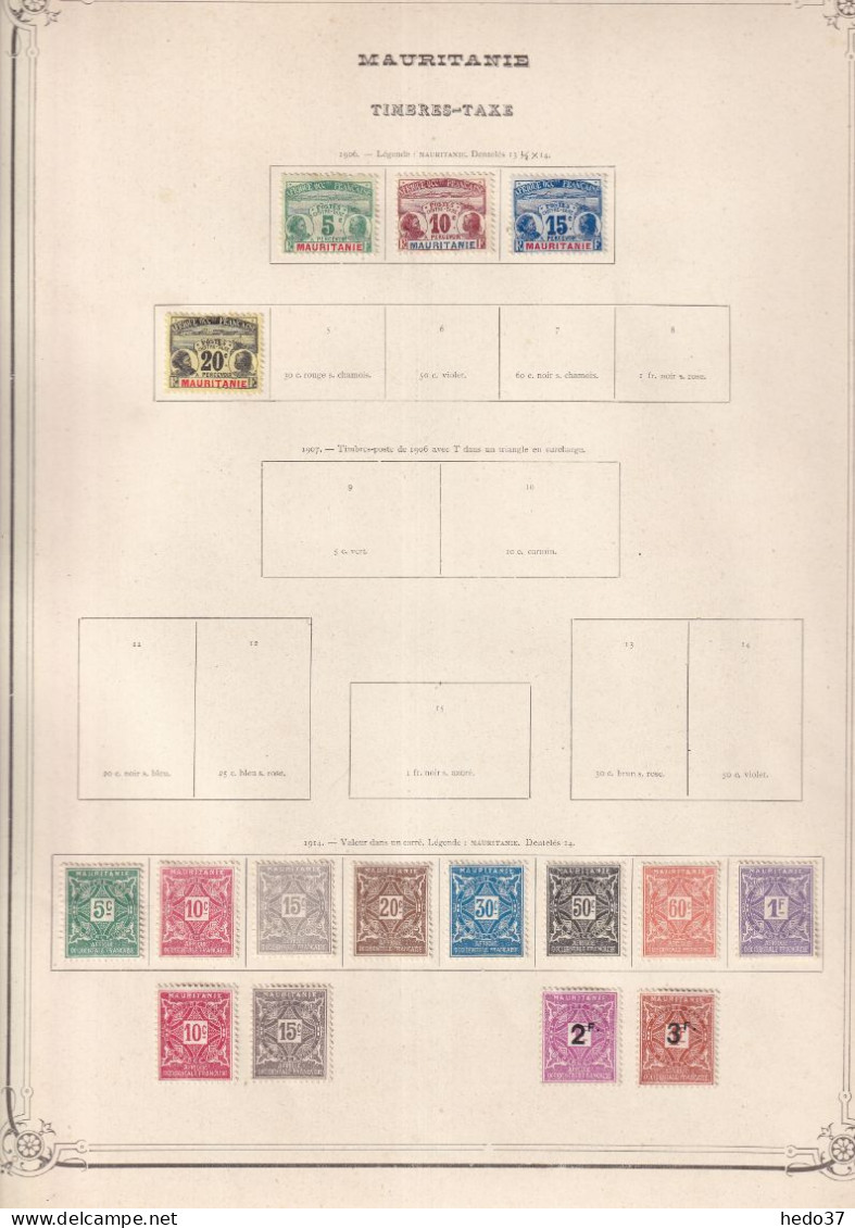 Mauritanie - Collection - Neufs sans gomme / oblitérés - B/TB