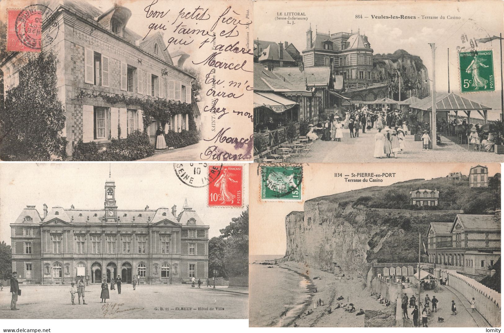 Destockage Lot De 32 Cartes Postales CPA Seine Maritime Veules Les Roses St Jouin Dieppe Rouen Le Havre Treport - 5 - 99 Postkaarten