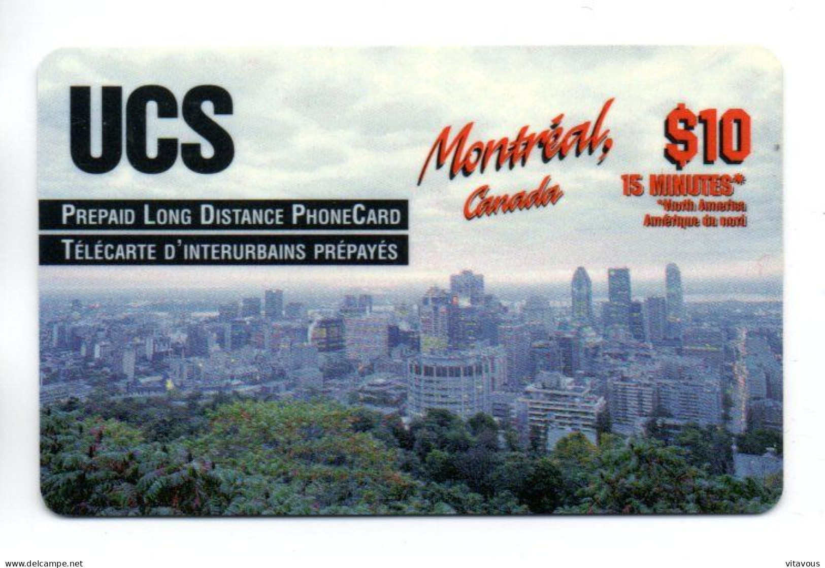 Montréal GSM Carte Prépayée Longue Distance CANADA Card (K 253) - Kanada