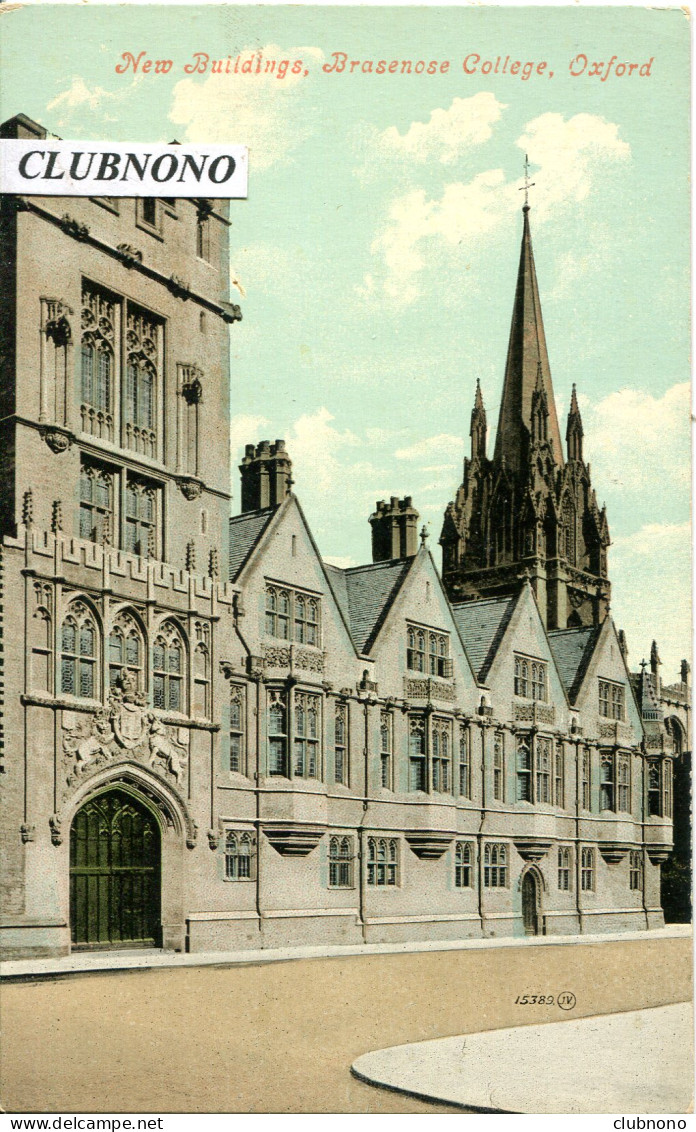 CPA -  OXFORD - NEW BUILDINGS,  BRASENOSE COLLEGE  (ETAT PARFAIT) - Oxford