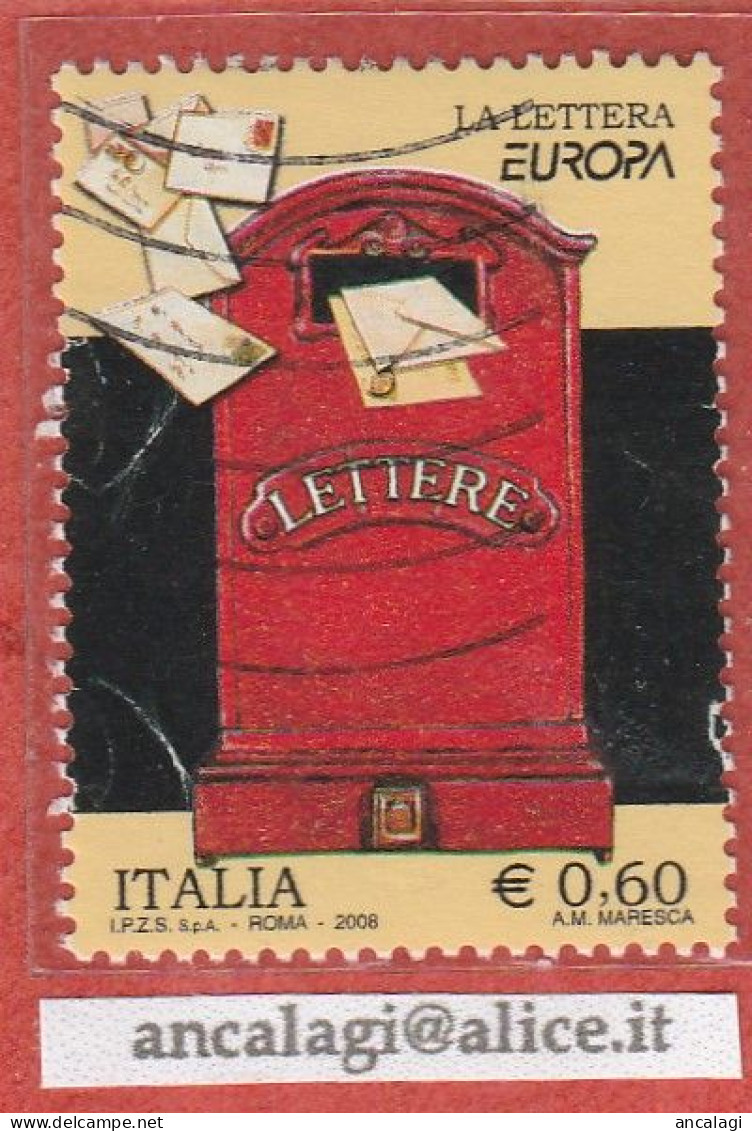 USATI ITALIA 2008 - Ref.1093 "EUROPA -LA LETTERA-" 1 Val. - - 2001-10: Used