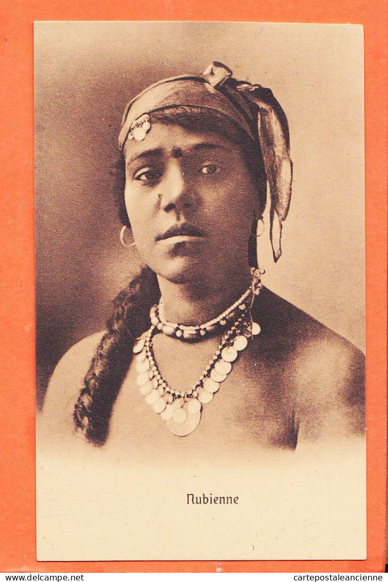 00527 / ⭐ Ethnic Egypt ◉ Buste Jeune Fille Nubienne Egyptienne 1910s  ◉ THE CAIRO POSTAL TRUST Série 218 Egypte - Personen