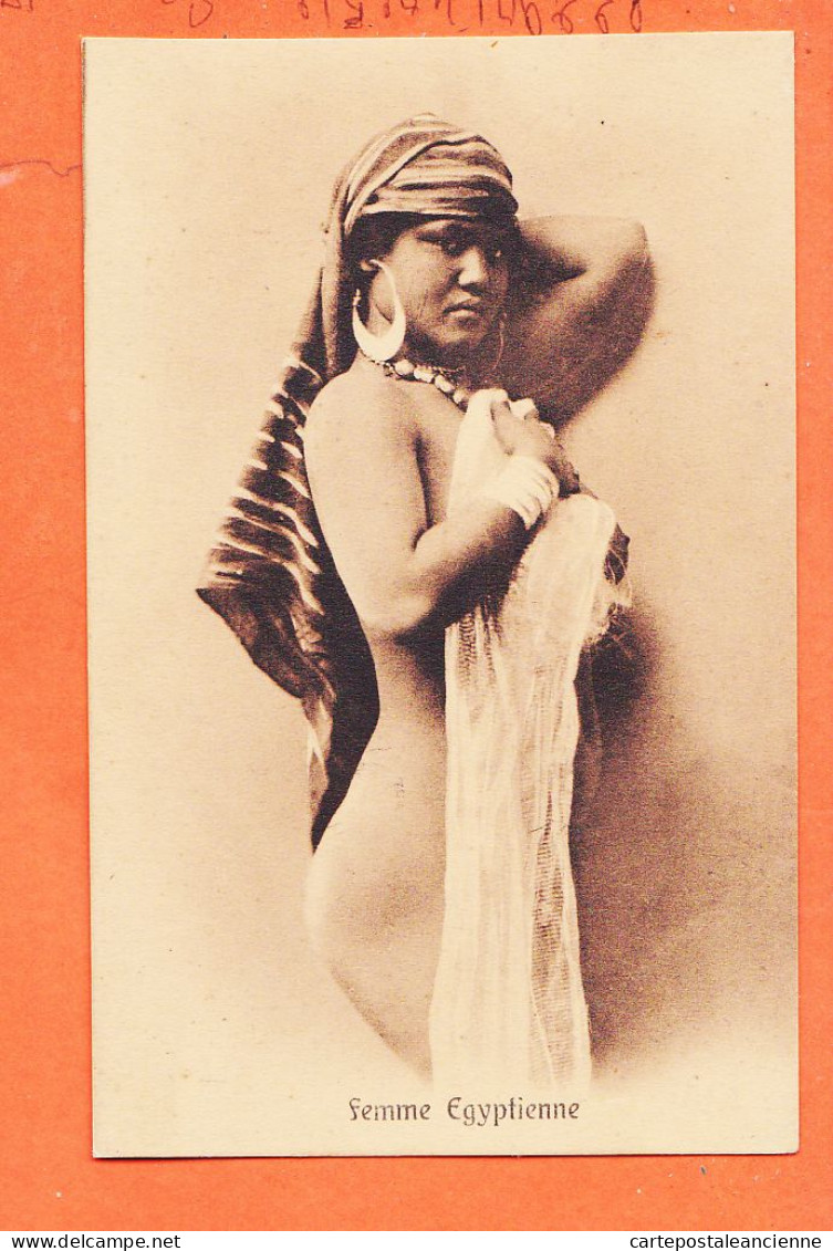 00521 / ⭐ Ethnic Egypt ◉ Femme Egyptienne Dissimulant Sa Nudité 1910s  ◉ THE CAIRO POSTAL TRUST Série 218 Egypte - Persons