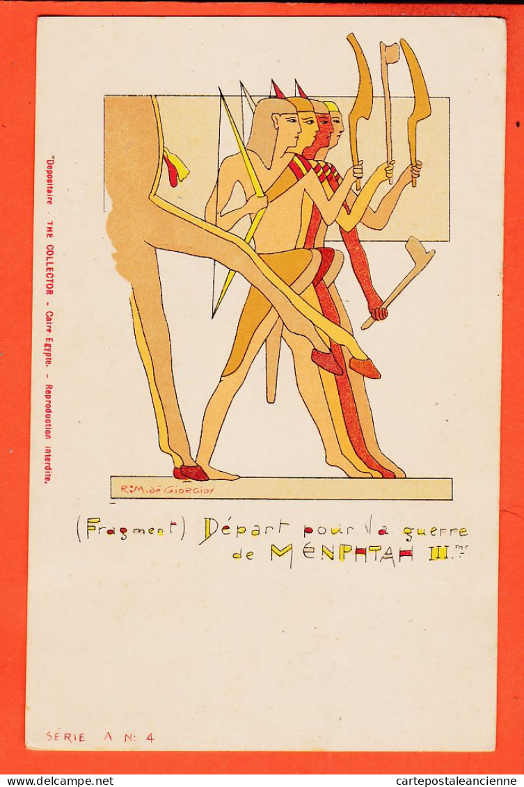 00511 / ⭐ Illustration GIORGIO ◉ Fragment Départ Pour Guerre De MENPHTAH III ◉ THE COLLECTION Serie A N° 4 Caire Egypte - Other & Unclassified