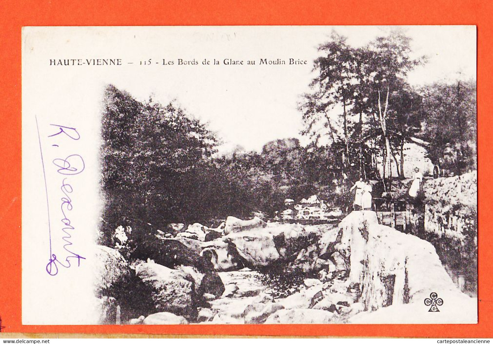 00896 ● SAINT-JUNIEN St 87-Haute Vienne Les Bords GLANE Moulin BRICE 1900s TREFLE CCCC 115 - Saint Junien