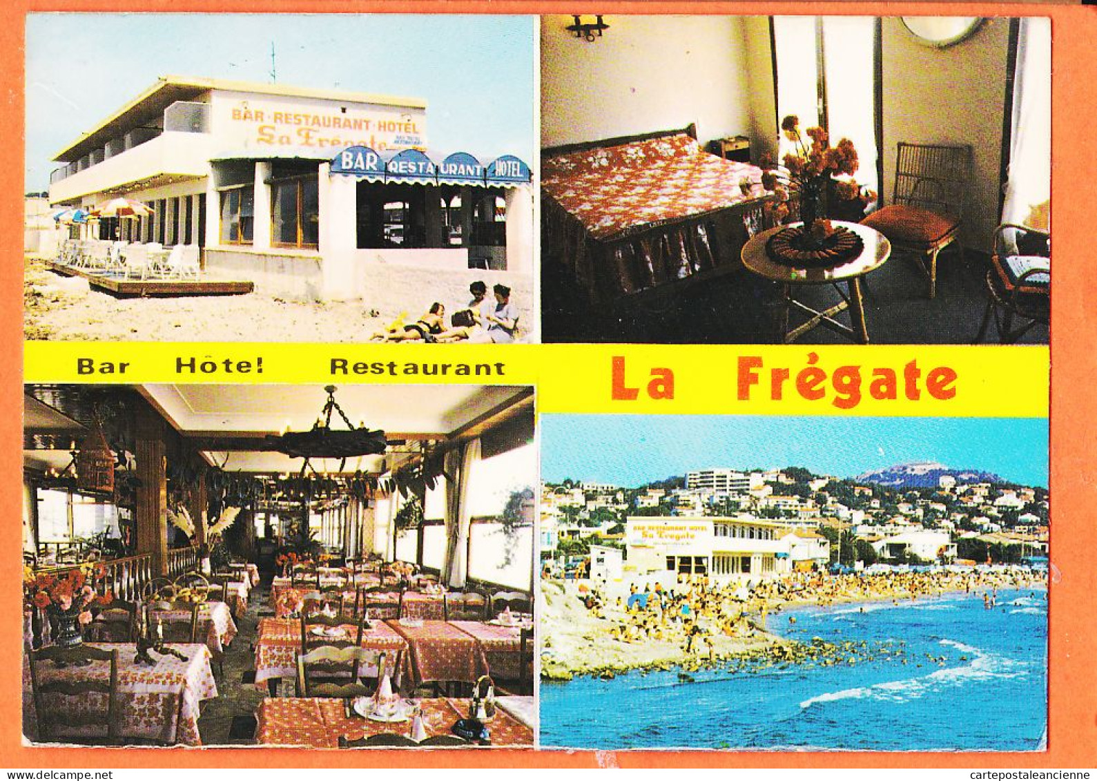 00639 ● SIX-FOURS 83-Var Bar-Hotel-Restaurant LA FREGATE Multivue Cppub 1980s CHROME ARIS BANDOL - Six-Fours-les-Plages