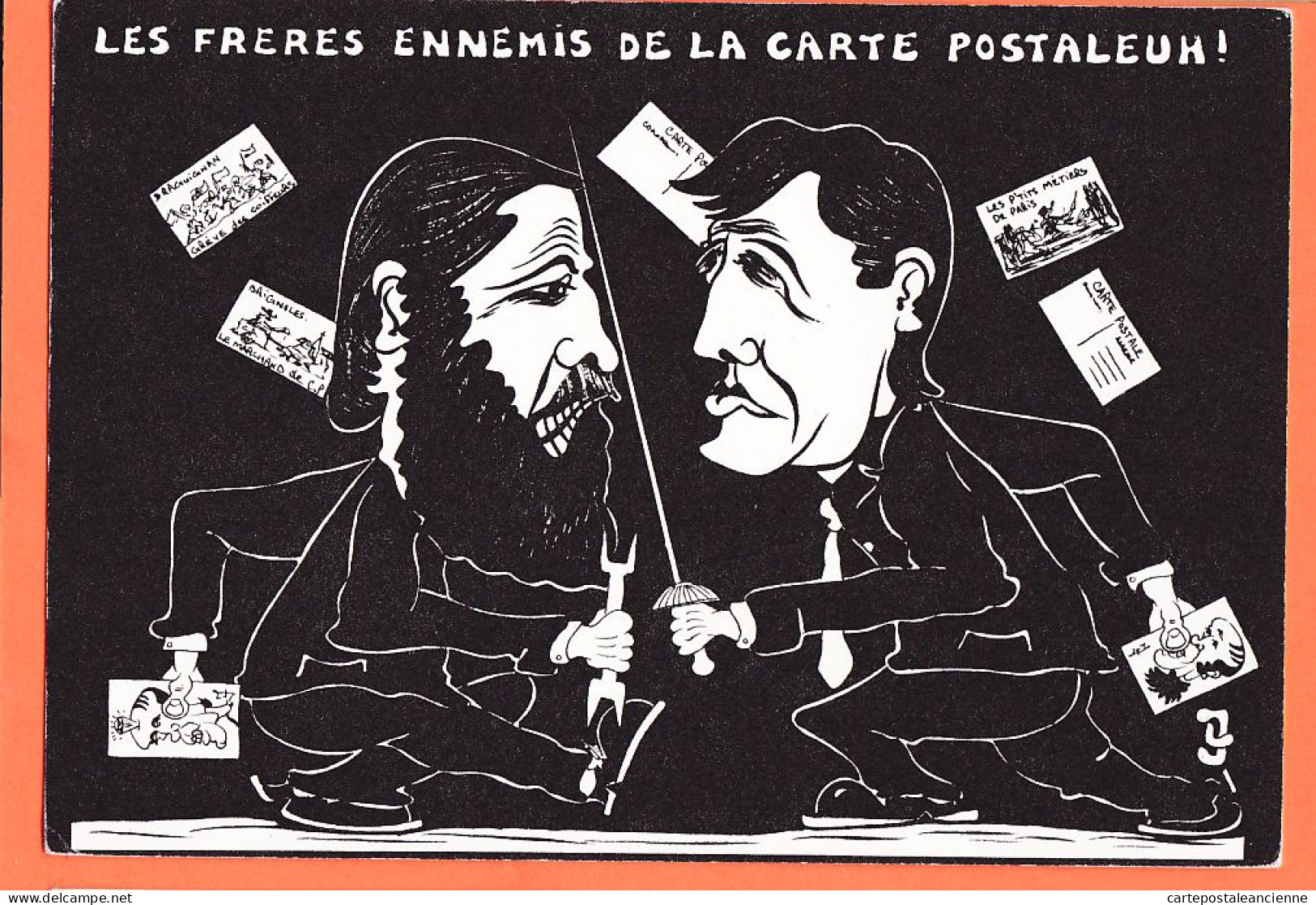 00650 ● DRAGUIGNAN Dessin Jacques LARDIE 1983 Frères Ennemis Postaleum ROSSI-LE BLANC-PARANT Du GONDEAU A.A.C VAROIS - Draguignan