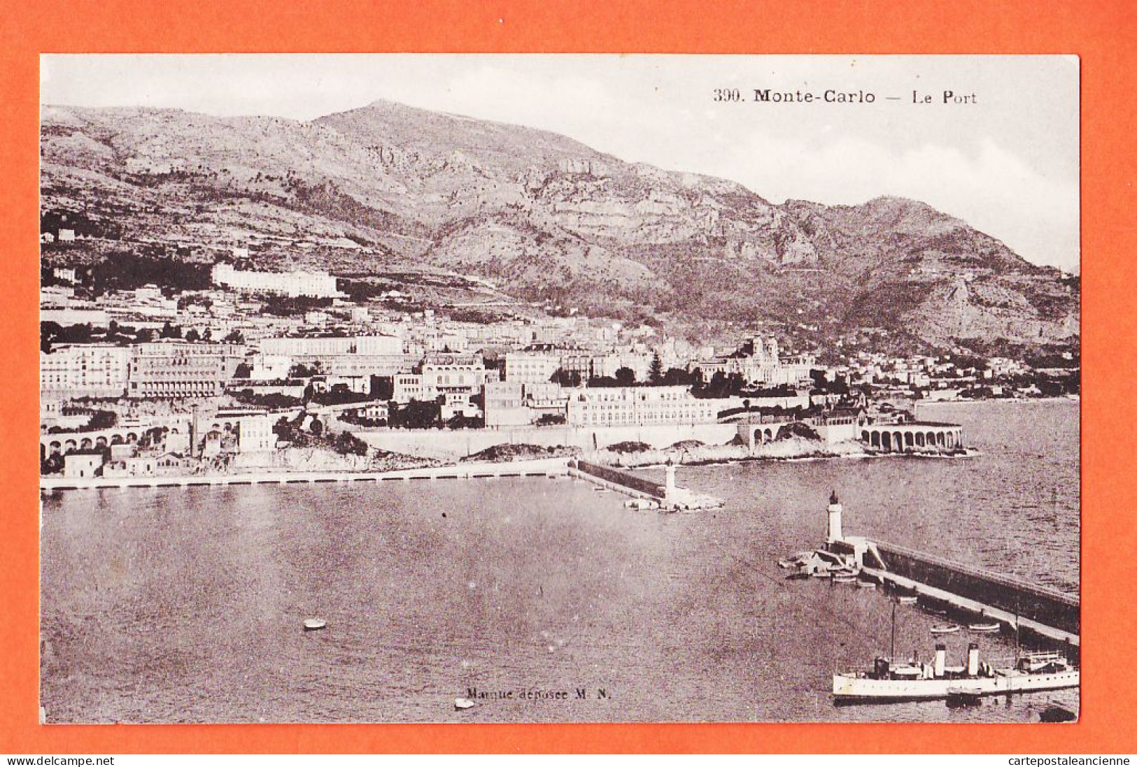 00837 ● MONTE-CARLO Monaco Le Port 1910s M.N N°390 - Monte-Carlo