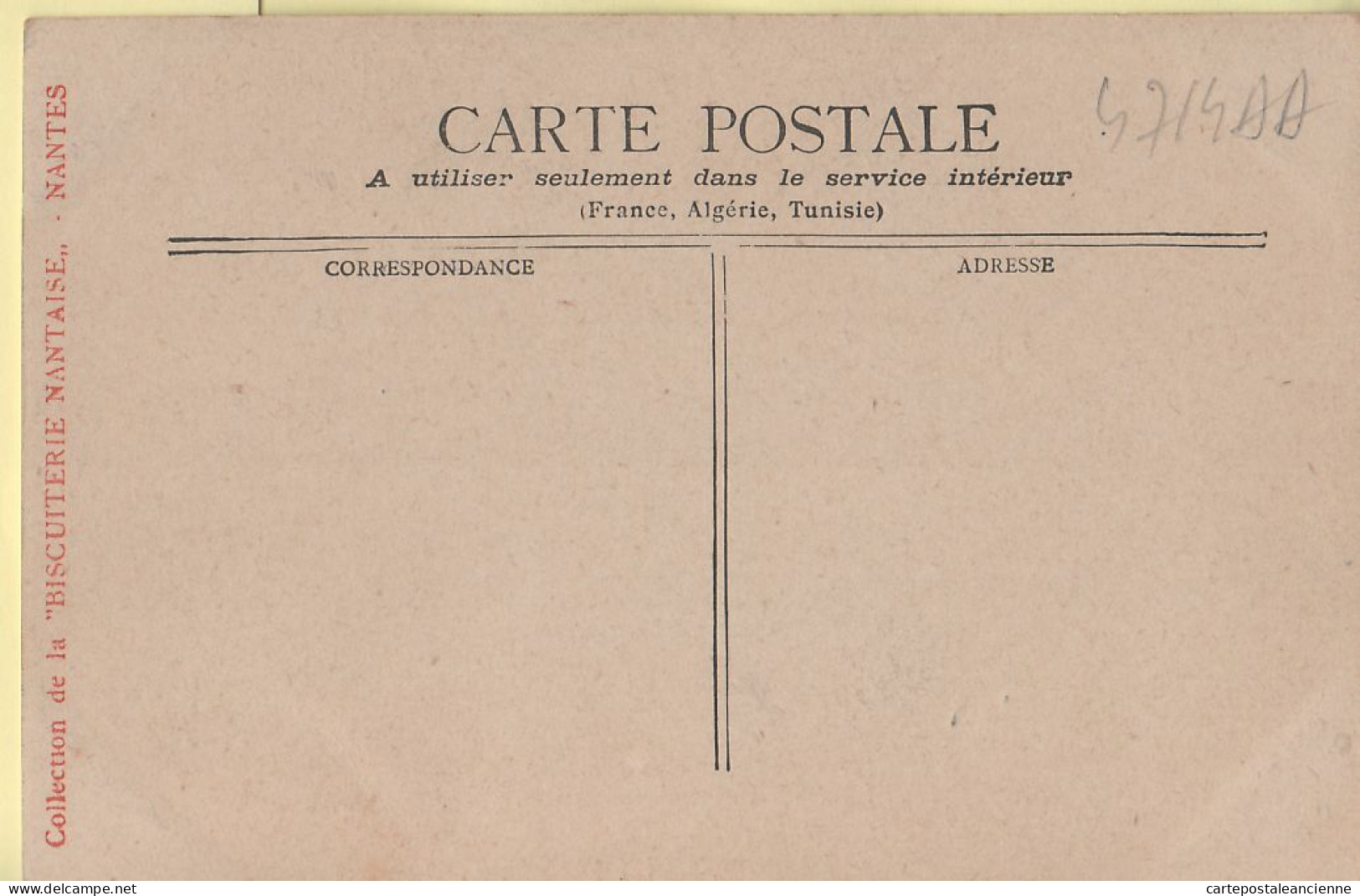 00848 ● ● MONTE-CARLO Monaco Les DEUX POINTES 1910s Carte Publicitaire ¤ Collection BISCUITERIE NANTAISE STAERCK - Monte-Carlo