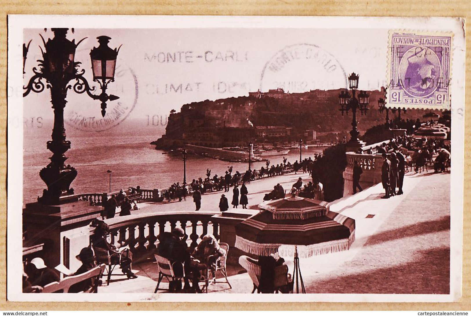 00849 ● MONTE-CARLO Terrasses Du Casino Vue Sur Rocher De MONACO  De BELNEL à ROUX Avenue Minimes Toulouse- GRIMALDI - Monte-Carlo