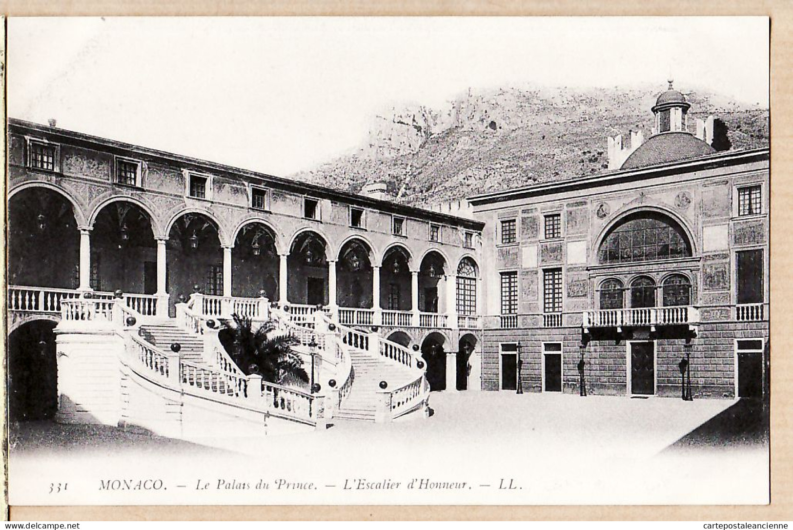 00822 ● LEVY 331 - MONACO Le PALAIS Du PRINCE - L' ESCALIER D' HONNEUR 1890s Etat PARFAIT - Fürstenpalast