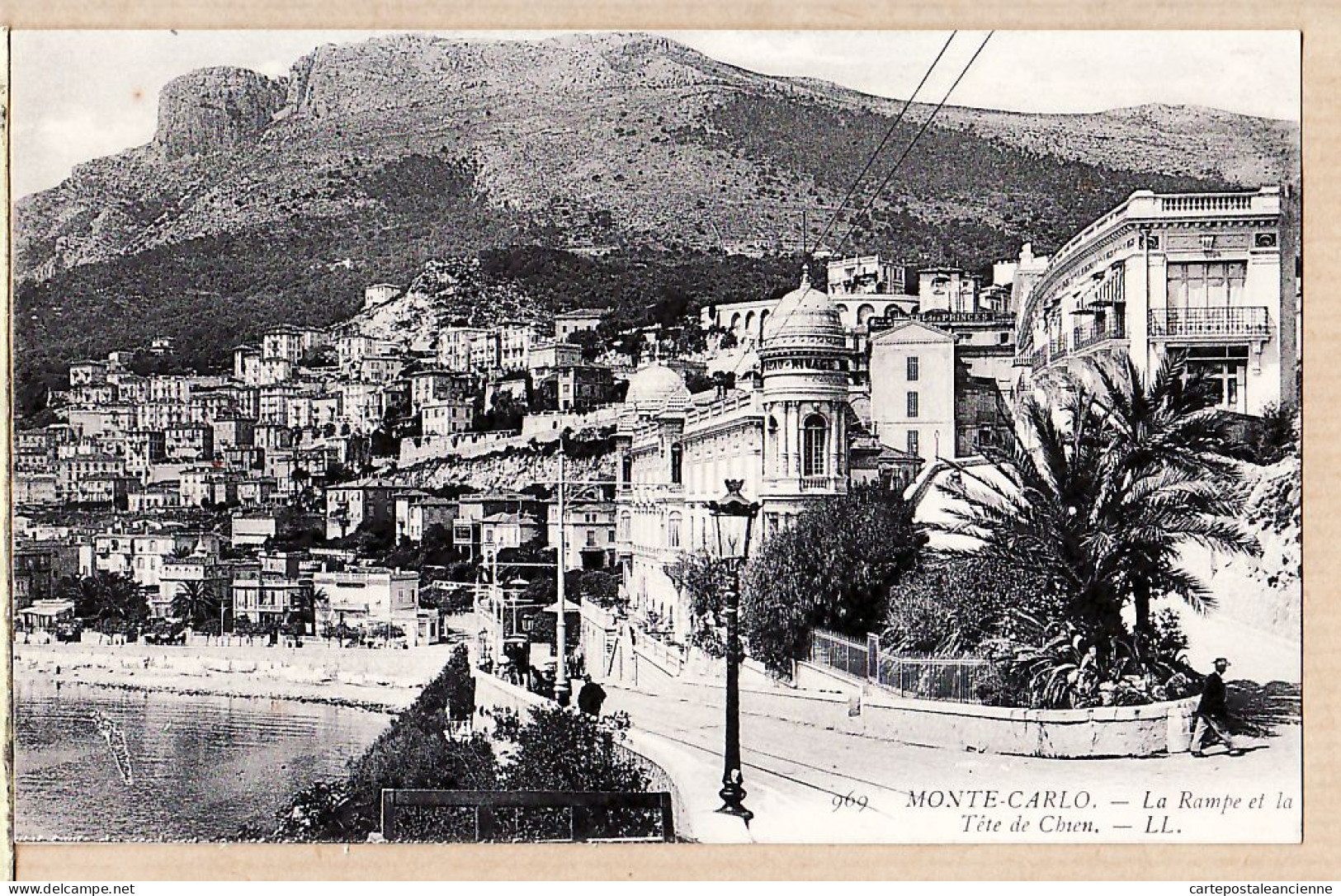 00826 ● LEVY 969 - Monaco MONTE-CARLO La RAMPE Et La TETE De CHIEN 1910s Etat PARFAIT - Monte-Carlo