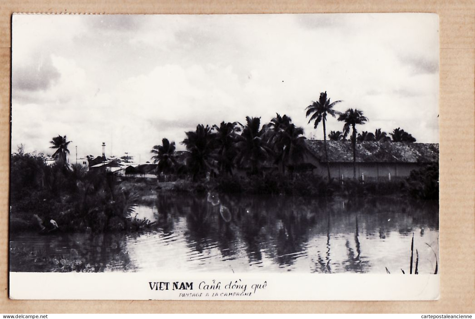 00975 ● Viet-Nam Indochine  CANH DONG QUE Paysage à La Campagne 28.08.1959  àGUILLET 4 Rue Julienne Paris XIII - Vietnam