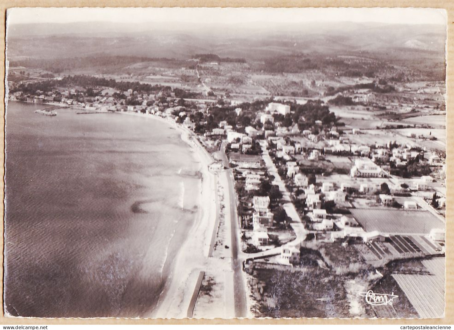 00659 ● Peu Commun LES LECQUES SAINT-CYR St Var Vue Panoramique Aérienne 1950s Photo Véritable Aériennes COMBIER - Les Lecques