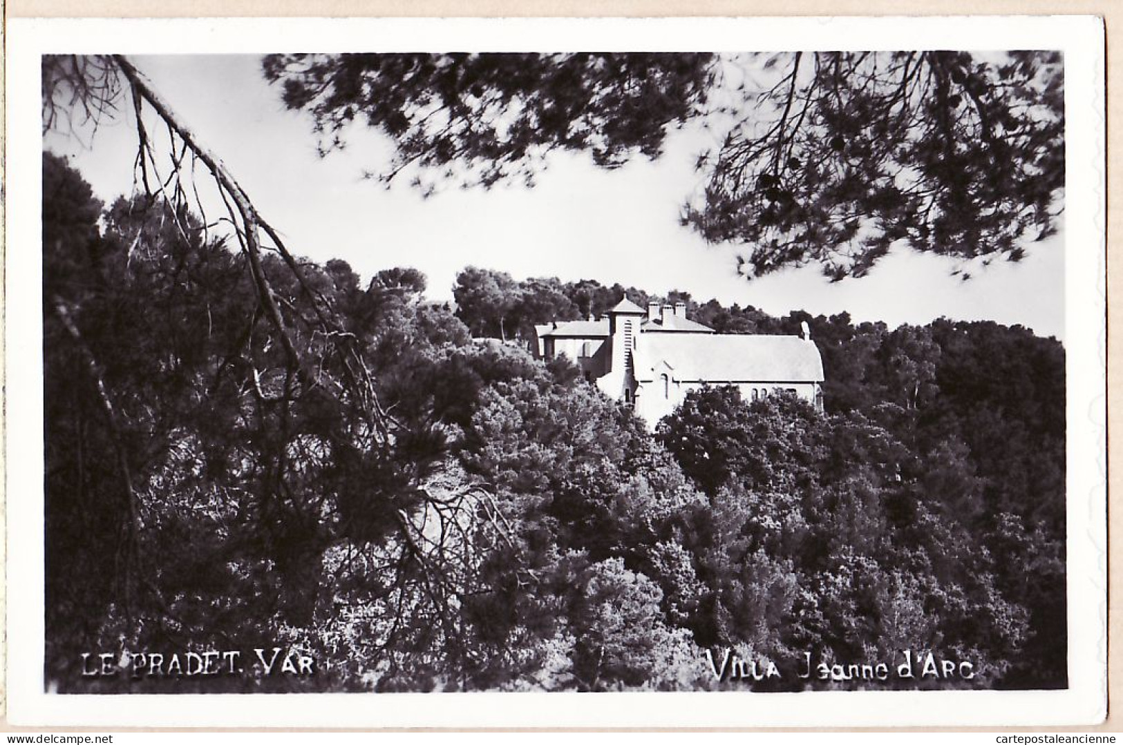 00652 ● ● Peu Commun Carte-Photo Bromure 1930s LE PRADET 83-Var Villa JEANNE D'ARC  - Le Pradet