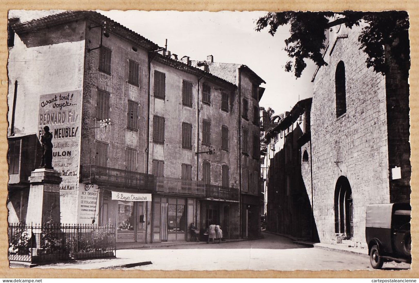 00670 / ⭐ ♥️ Peu Commun SALERNES Var Chaussure BOYER Place République Monument Morts Eglise 1940s à TEYSSEYRE Castres - Salernes