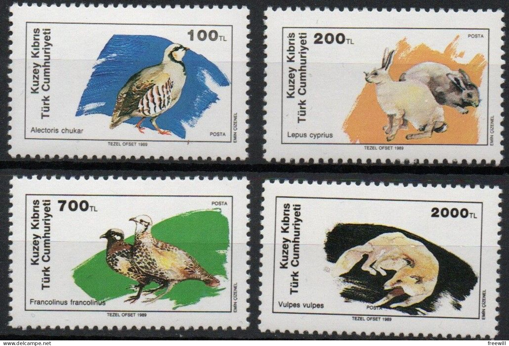 Chypre turque -Turkish Cyprus  Timbres divers - Various stamps -Verschillende postzegels XXX