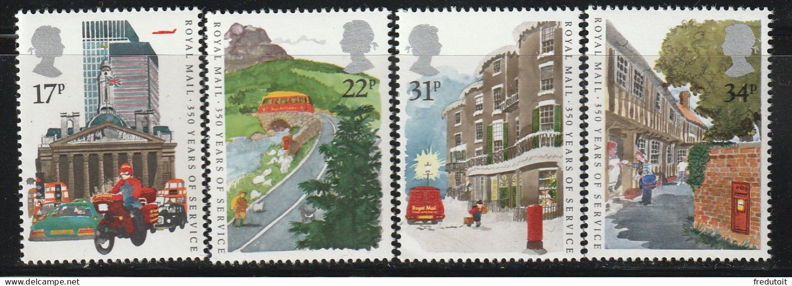 GRANDE BRETAGNE - N°1186/9 ** (1985) Services Postaux - Nuevos