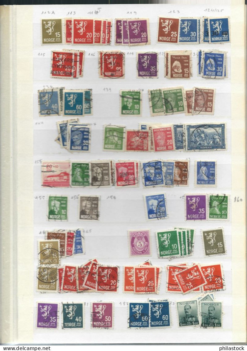 NORVEGE Lot Timbres En Classeur */**/Obl.  B/TB/TTB/ Def. - Collections