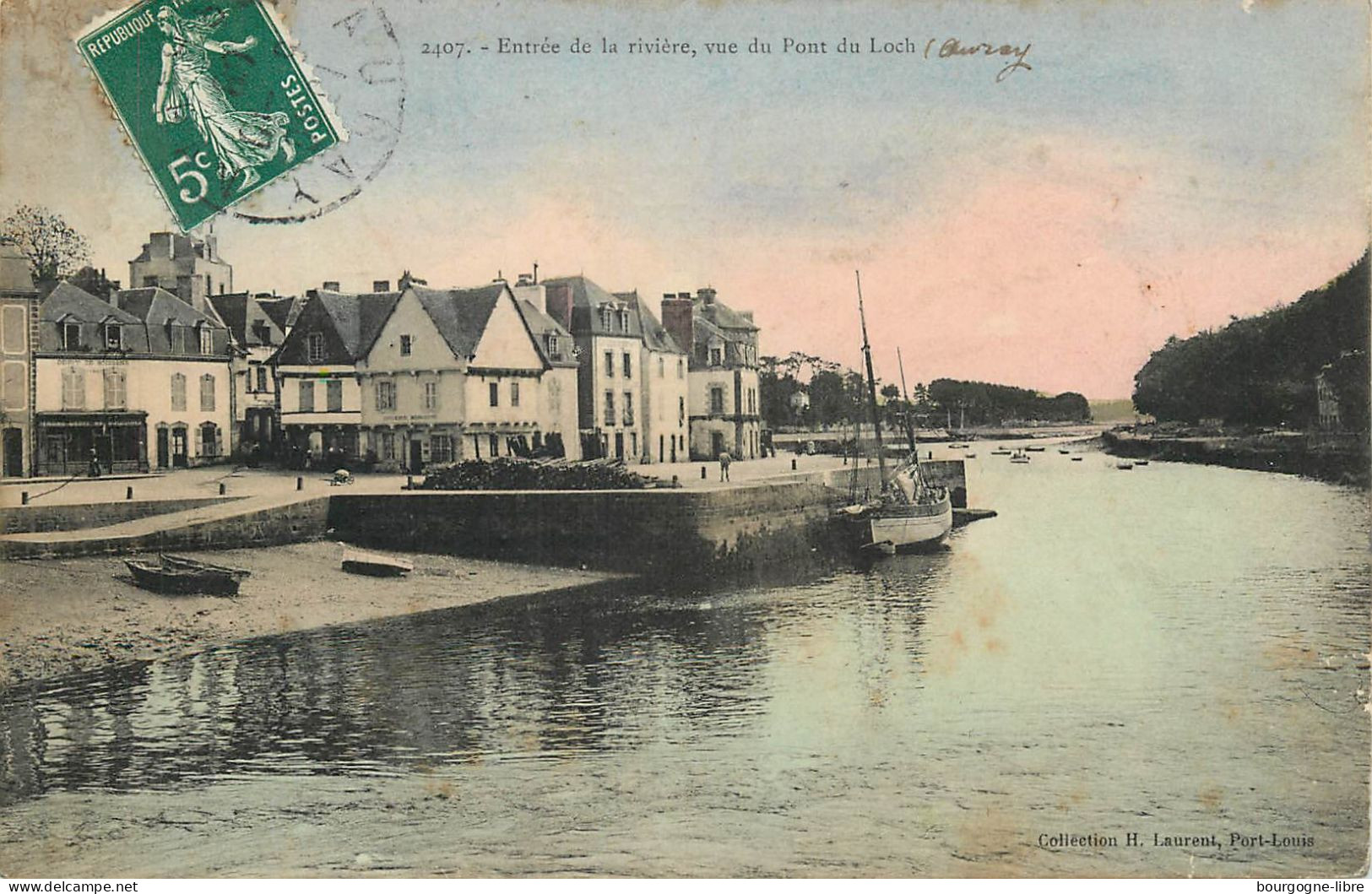 Auray Entrée De La Rivière Vue Du Pont Du Loch - Auray