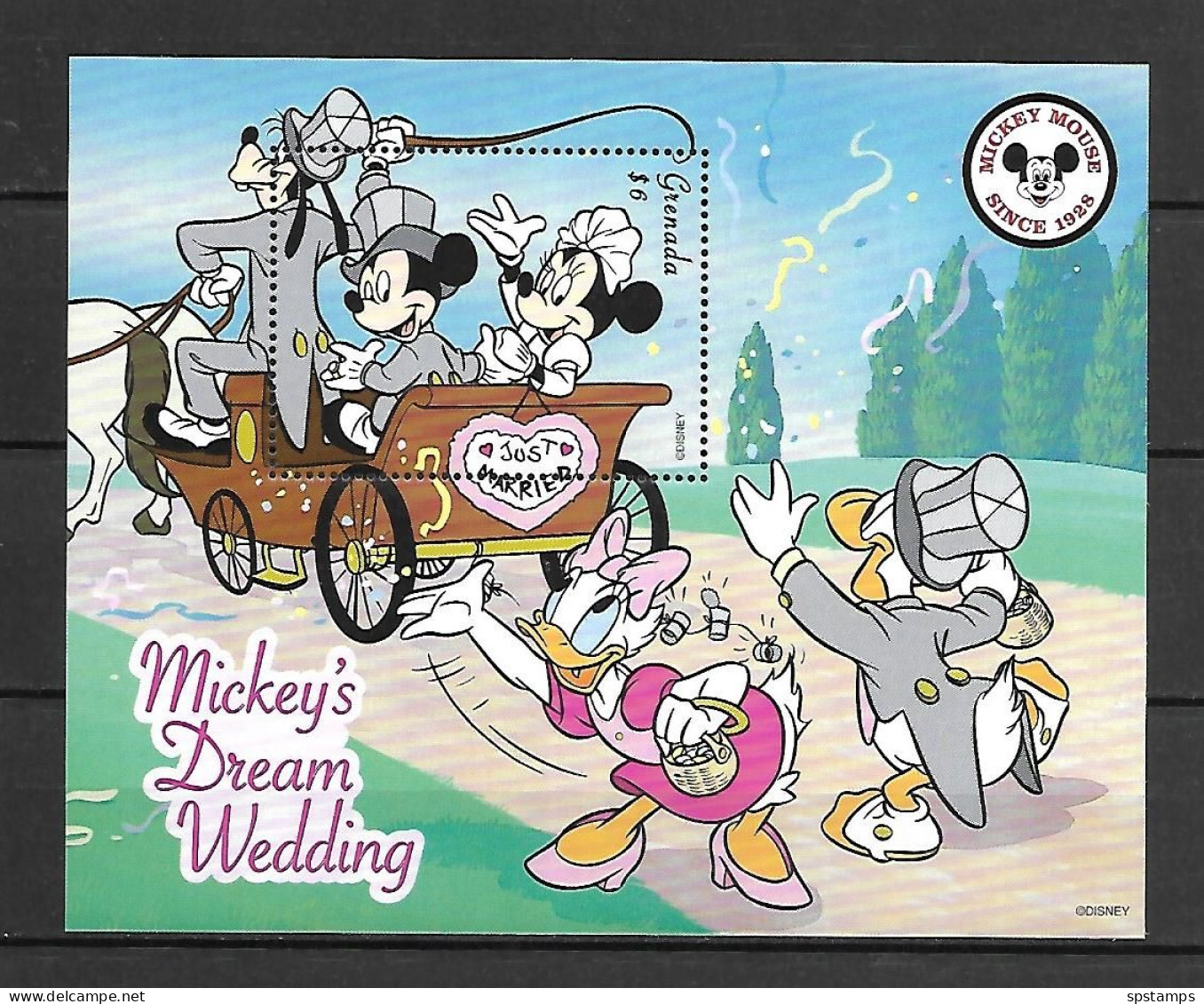 Disney Grenada 1999 Mickey's Dream Wedding MS #1 MNH - Disney