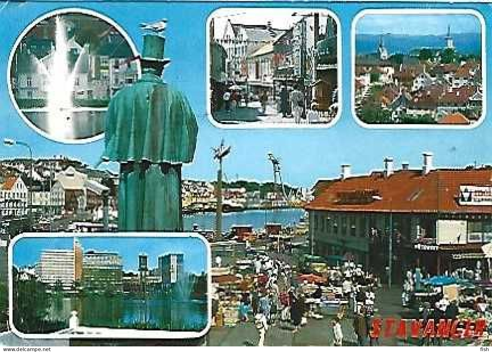 Norway & Marcofilia, Stavanger, Multi, Rio Grande Do Sul, Porto Alegre Brasil 1986 (7979) - Greetings From...