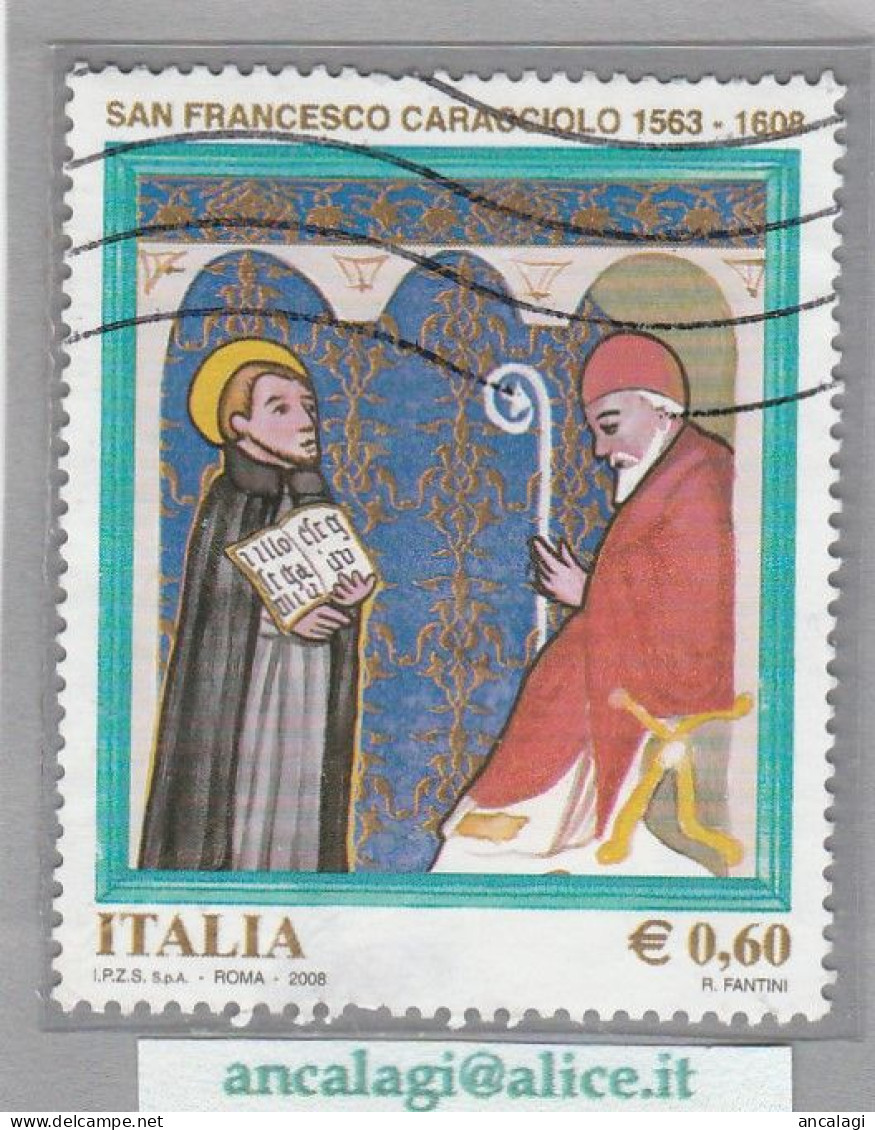 USATI ITALIA 2008 - Ref.1095A "SAN FRANCESCO CARACCIOLO" 1 Val. - - 2001-10: Oblitérés